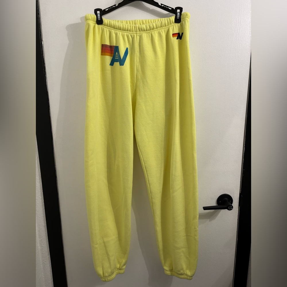Aviator Nation Neon Yellow Sweatpants